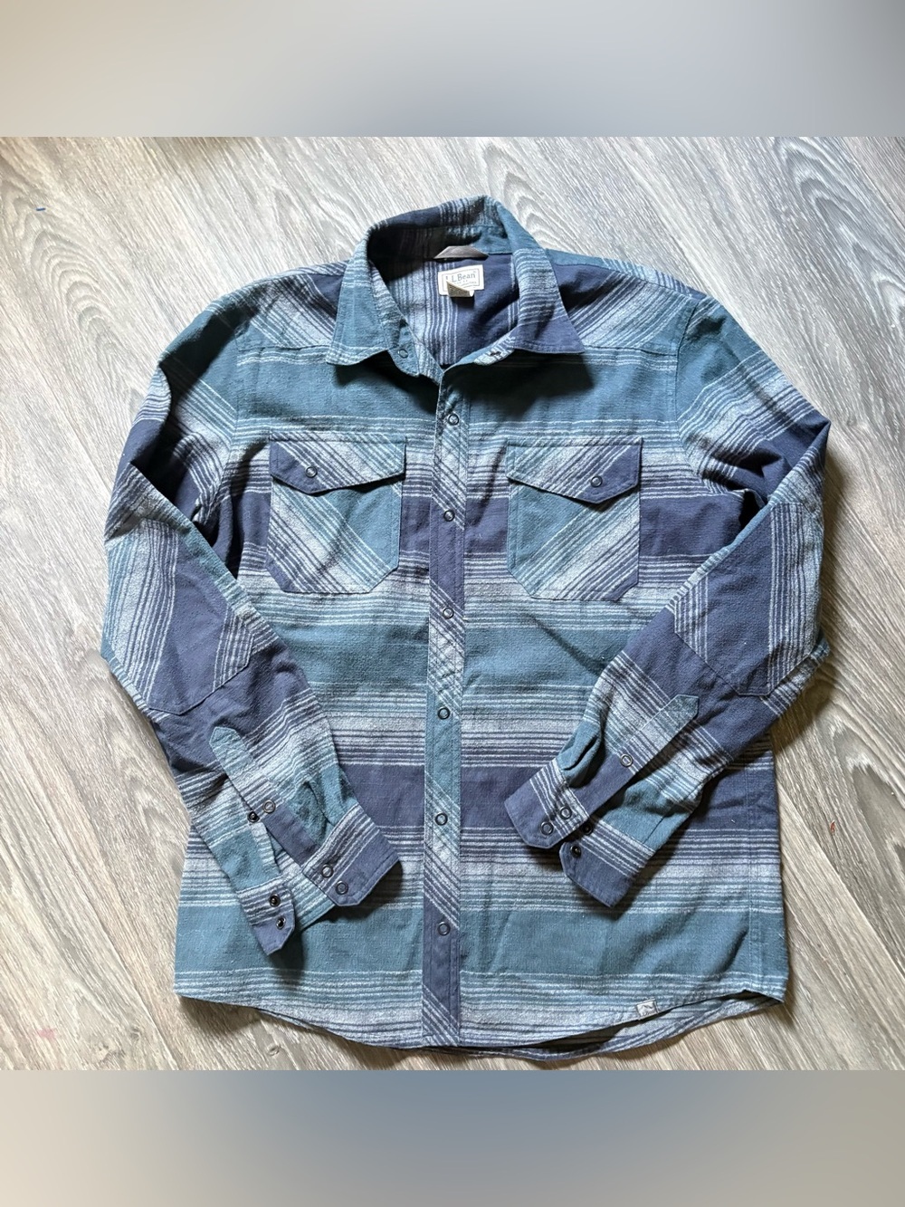 L.L. Bean Katahdin Performance Flannel medium wool blend